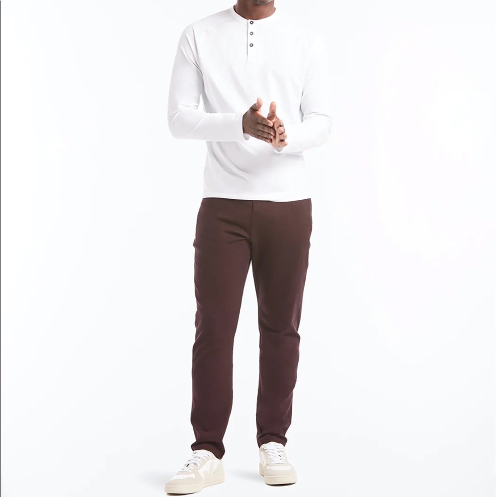 All Day Every Day Pant, Heather Burgandy